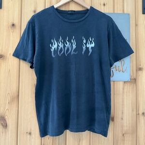 MOTHER Cool It Flame Graphic Short Sleeve Tee Size Medium